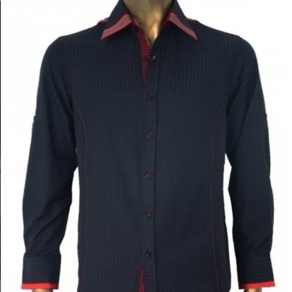 NWT Plantini Square Print Button Down Shirt